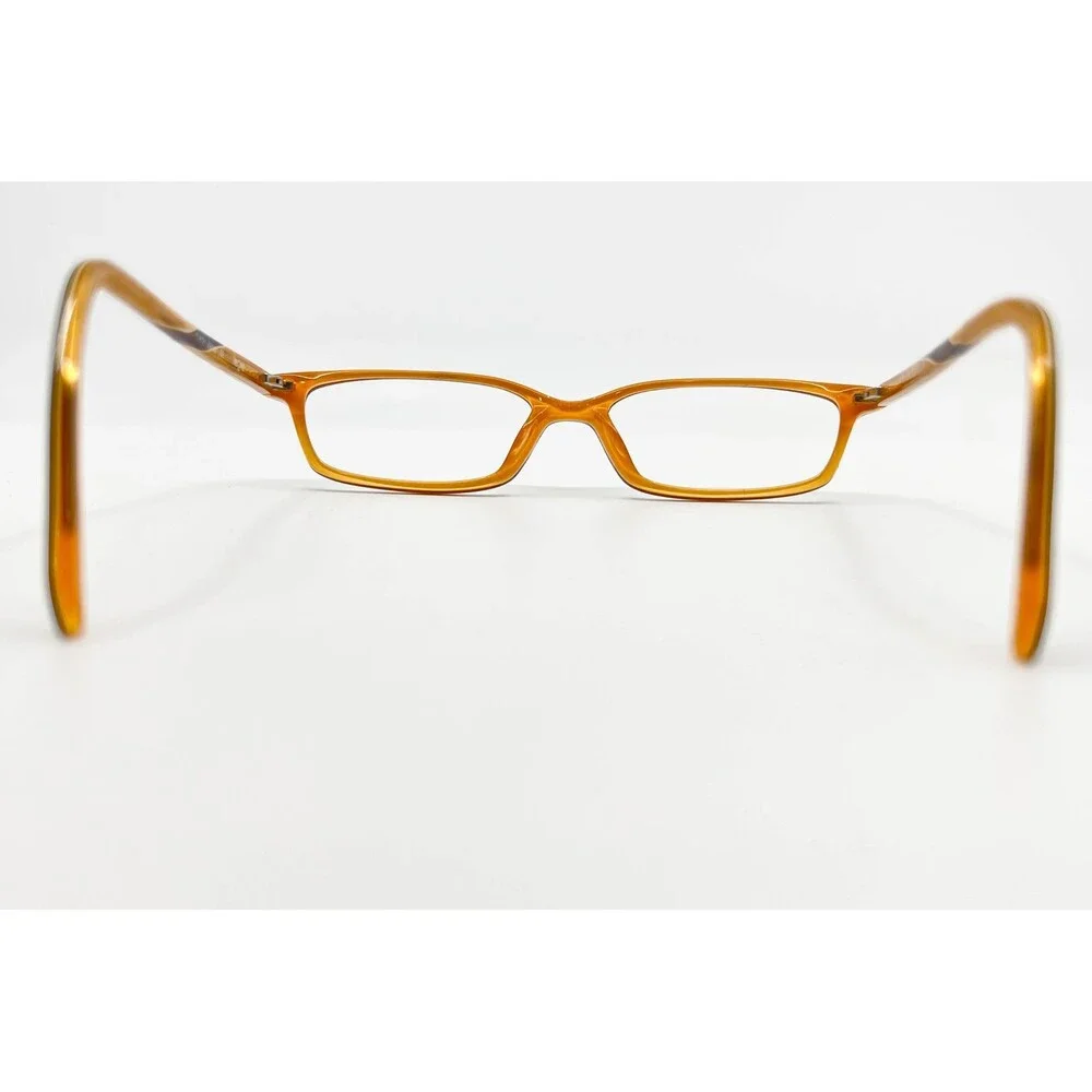 Legre Eyeglasses Women Brown Amber Rectangle LE-047 Japan 47-16-135